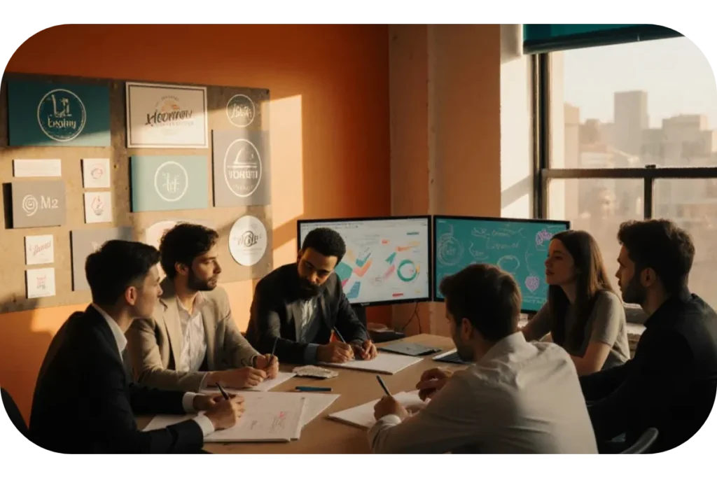 Complete brand identity package including logo design and marketing collateral