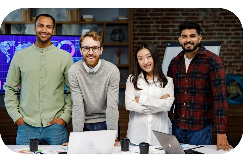 Expert PPC specialists and paid advertising team collaborating on client campaign strategies