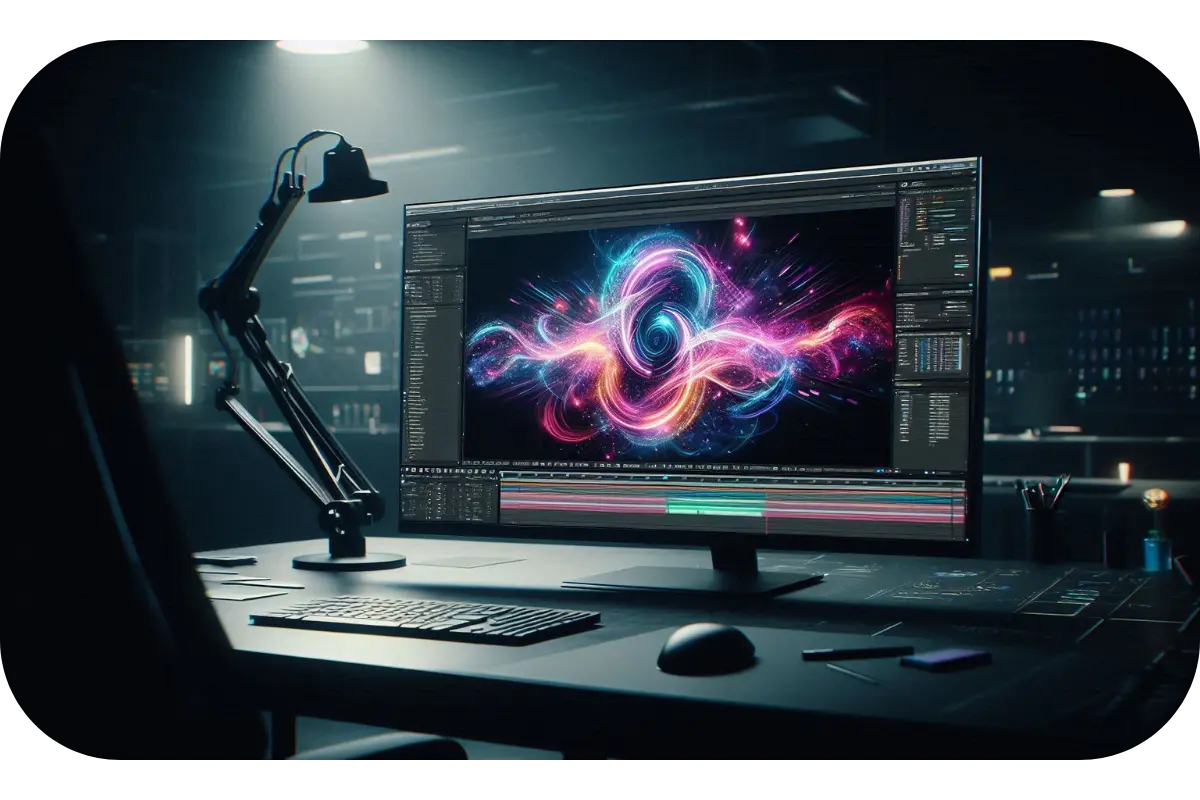 Logo concept sketching process before creating animation.